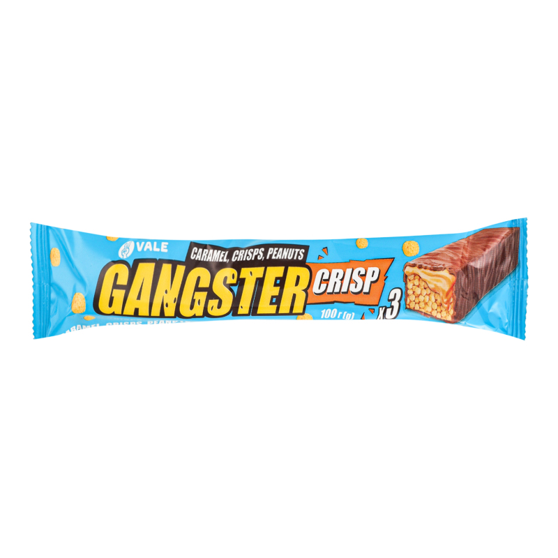 Батончик з арахісом рисовими кульками та карамеллю глазурований Crisp Gangster Vale м/у