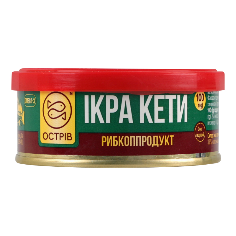 Ікра кети лососева зерниста Острів 1с з/б