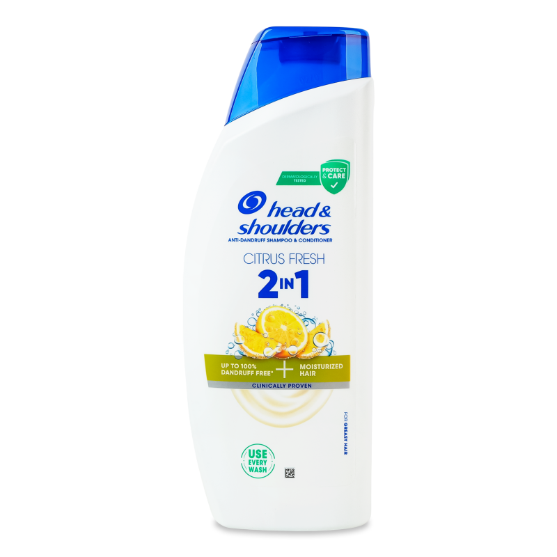 Шампунь-бальзам 2в1 Цитрусова свіжість 625мл Хед-енд-Шолдерс