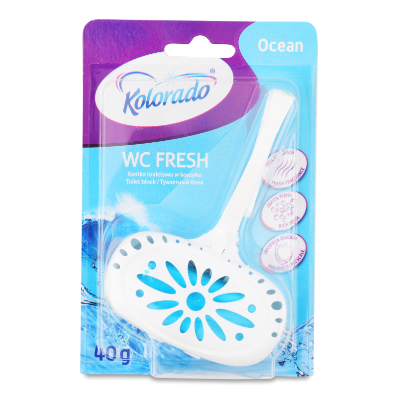 Освіжувач д/туалету ВС Фреш Океан 40г з корзинкою Колорадо
