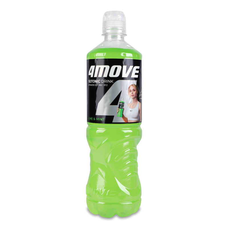 Напій безалкогольний Sports Lime&Mint негазований ізотонічний 750мл пет 4move