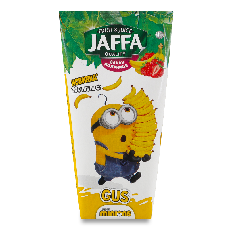 Нектар Minions бананово-полуничний 200мл т/п Jaffa