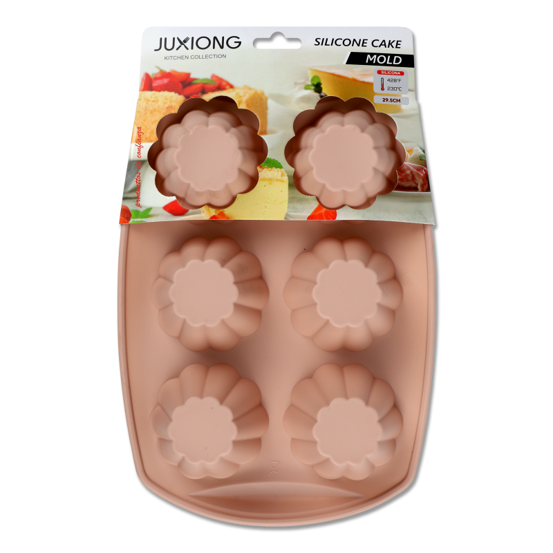 Форма д/випікання на 6мафінів силікон KYYW258