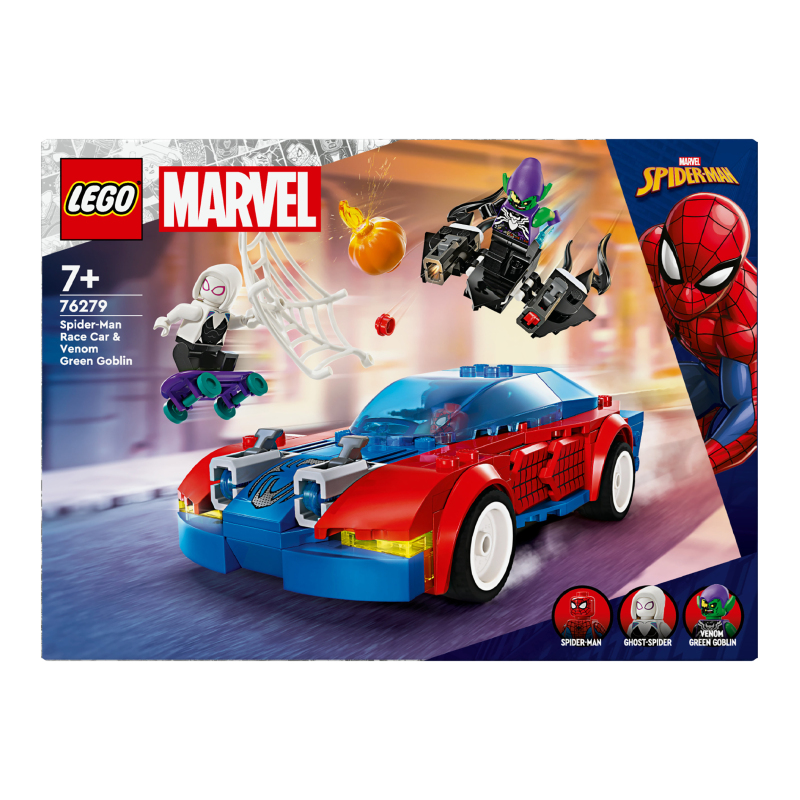 Конструктор для детей от 7лет №76279 Spider-Man Race Car&Venom