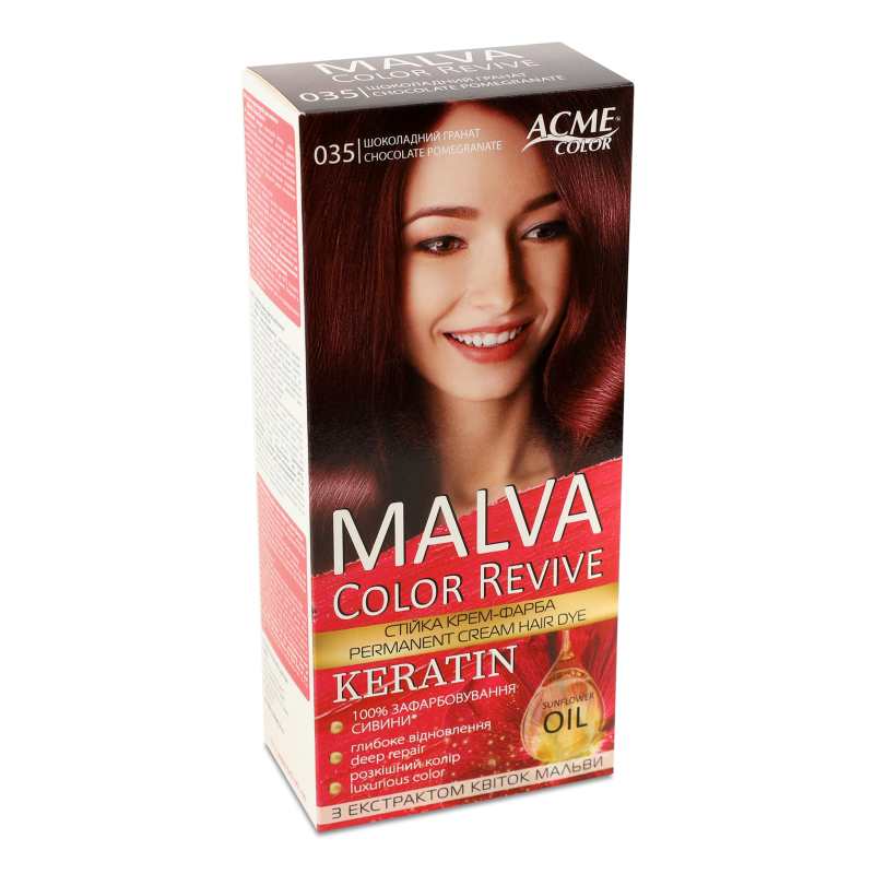Крем-фарба д/волосся Color Revive 035 шоколадний гранат Malva