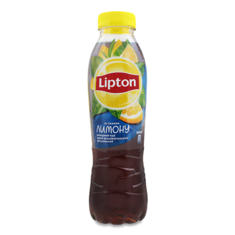 Чай холодний чорний з смаком лимону 0,5л пет Lipton