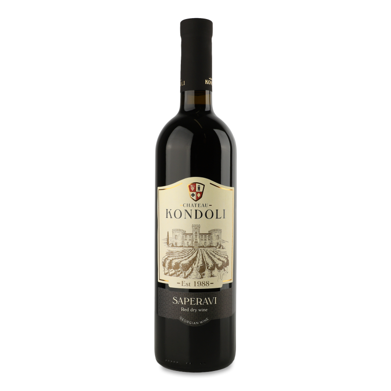 Вино Saperavi червоне сухе 11-13% 0,75л Chateau Kondoli