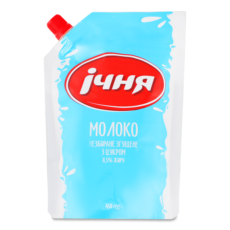 Молоко згущене незбиране з цукром 8,5% 450г д/п Ічня