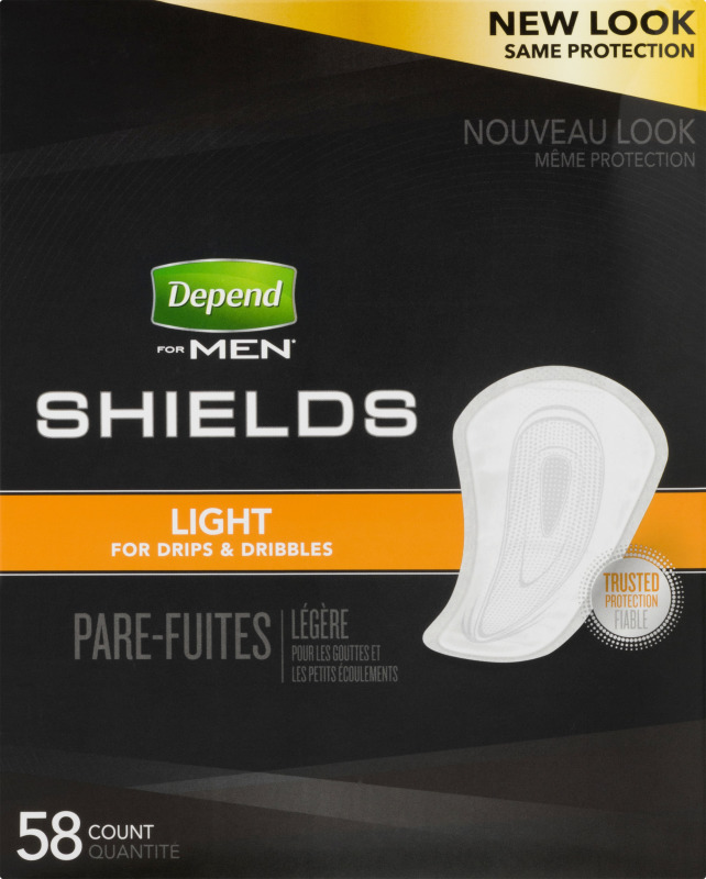 Depend for Men Shields Light Absorbency 58 CT Depend(36000356410