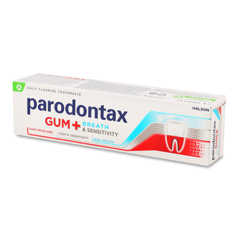 Паста зубна Захист ясен+Свіжий подих та чутливість зубів 75мл Parodontax