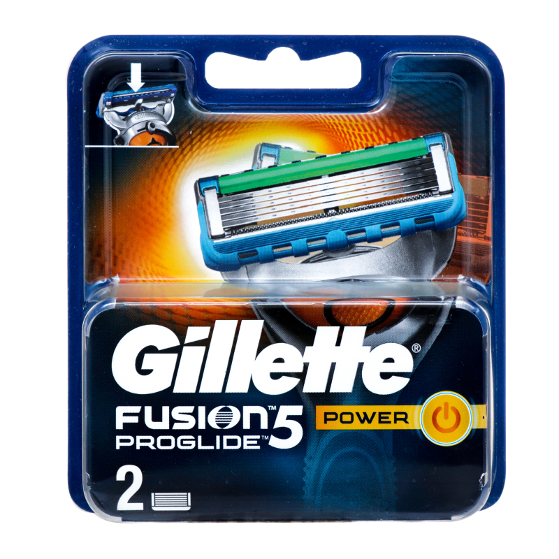 Бритвенные кассеты Gillette Fusion proglide pwr 2шт (7702018085910)