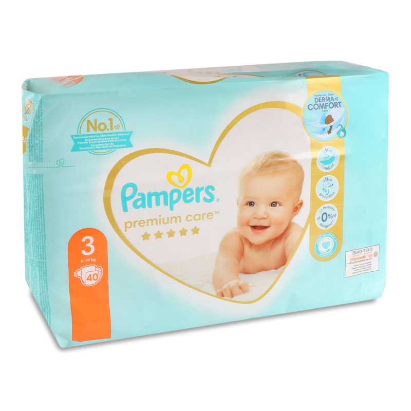 Підгузники Преміум Кеа 3 6-10кг 40шт Памперс