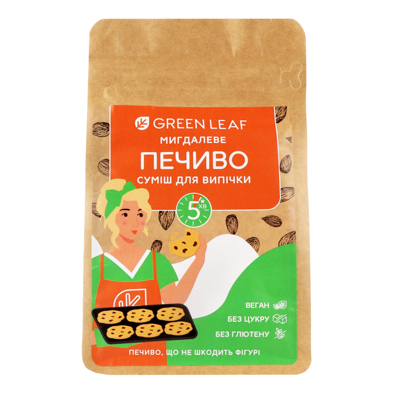 Суміш для випічки Мигдальне печиво Green Leaf д/п