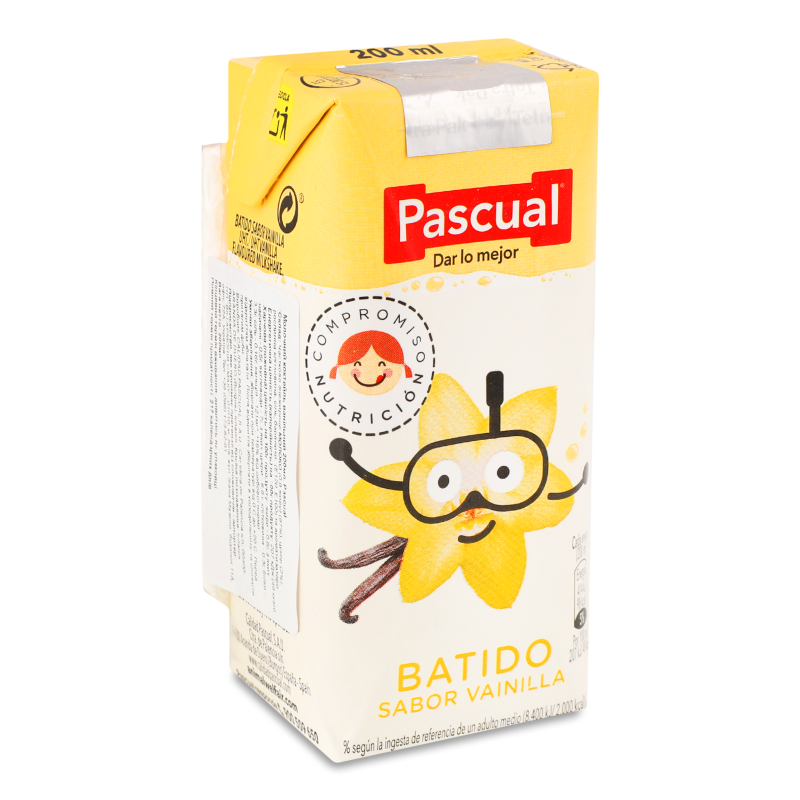 Коктейль молочний ванільний 0,8% 200мл т/п Pascual