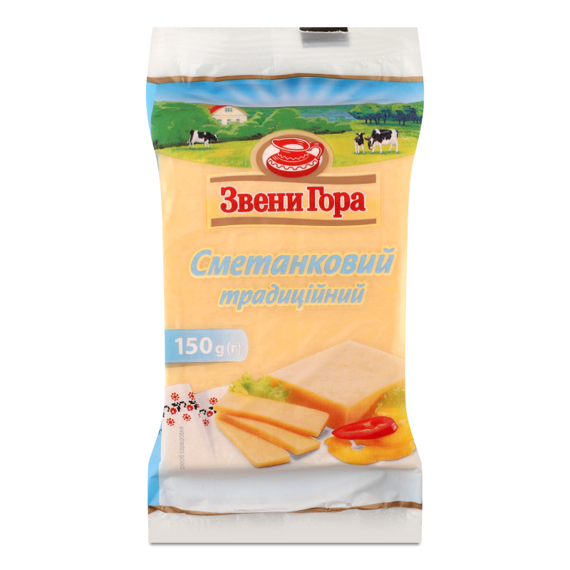 Сир Сметанковий традиційний 48% 150г в/у Звени Гора