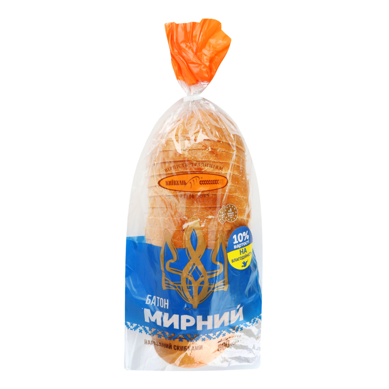 Батон нарізний Мирний Київхліб м/у