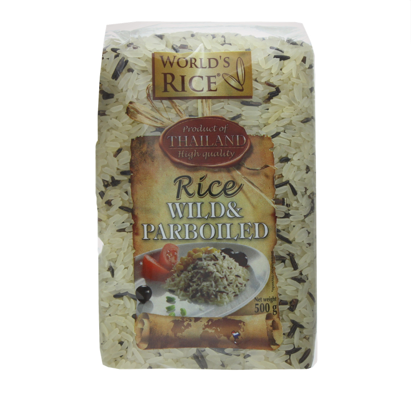 Рис Дикий+парбоілд World's Rice 500г World's Rice 4820009100244: купить ...