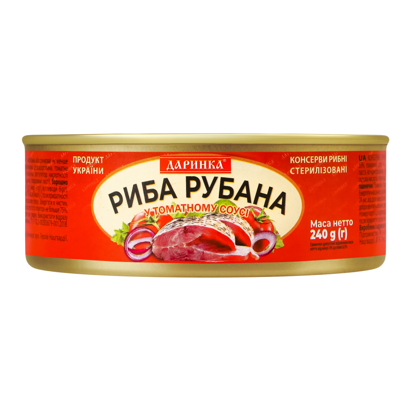 Риба рубана у томатному соусі Даринка з/б