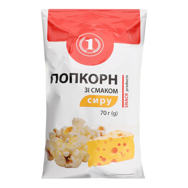 Попкорн зі смаком сиру ТМ "1" м/у