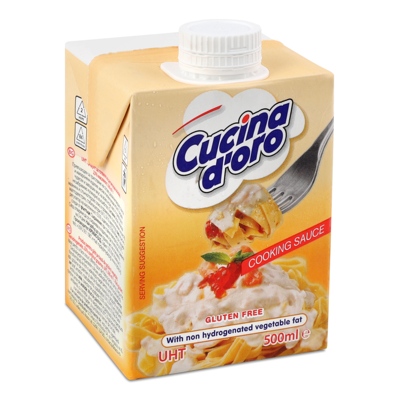 Замінник вершків на рослинній основі 23% 0,5л т/брік Cucina d’oro