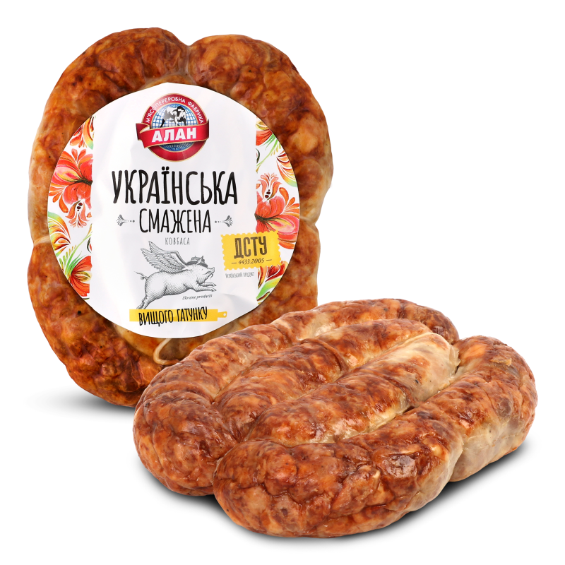 Ковбаса смажена Українська Алан в/ґ кг