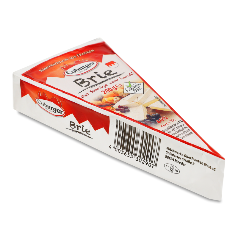 Сир м”який Брі 60% 200г Кобургер