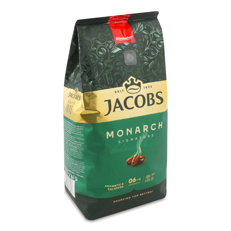 Кава Monarch в зернах смажена 1кг м/у Jacobs