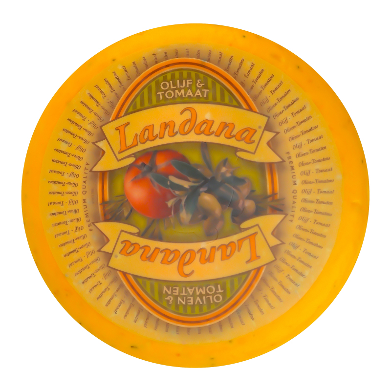 Сир 50% твердий Oliven&Tomaten Landana кг