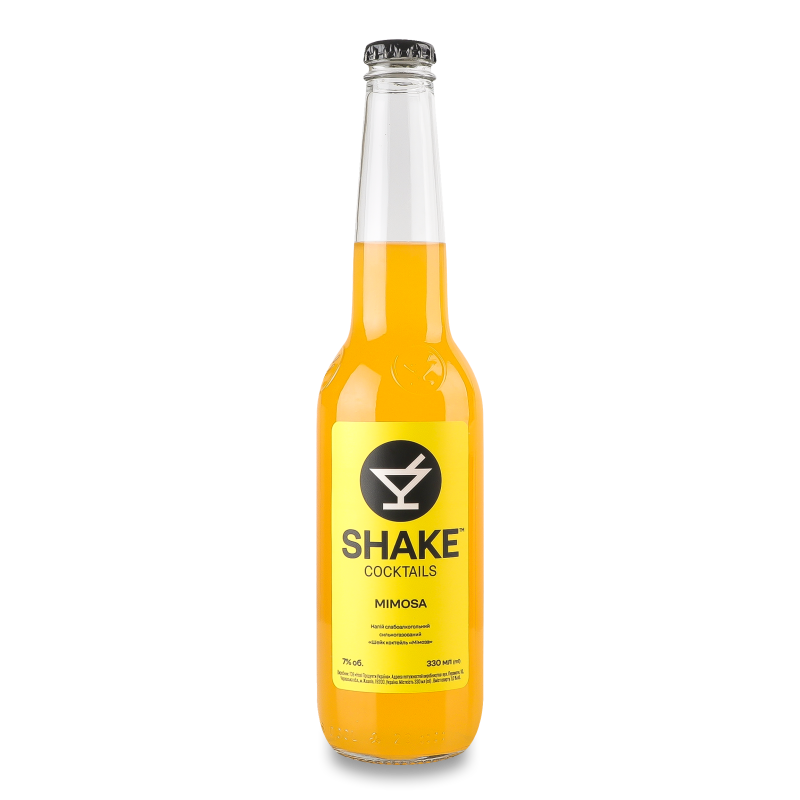 Напій слабоалкогольний Mimosa сильногазований 7% 0,33л скло Shake