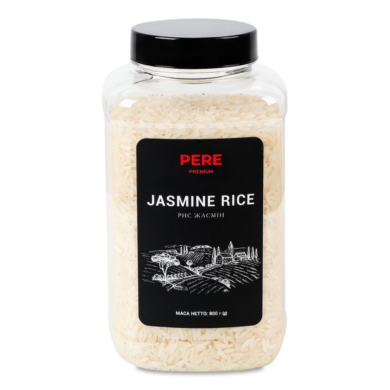 Рис Жасмин 800г пл/банка Пере
