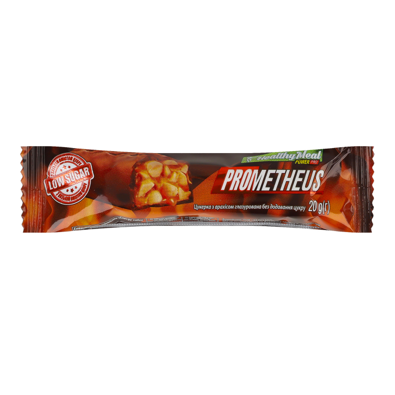 Цукерка з арахісом глазурована без додавання цукру Prometheus Healthy Meal м/у