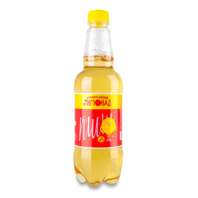 Напій безалкогольний Уманський Лимонад сильногазований 0,5л пет Уманьпиво