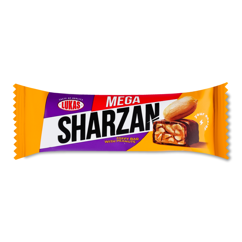 Цукерки Sharzan з ірисоподібним корпусом глазуровані кондитерською глазур’ю 40г Lukas