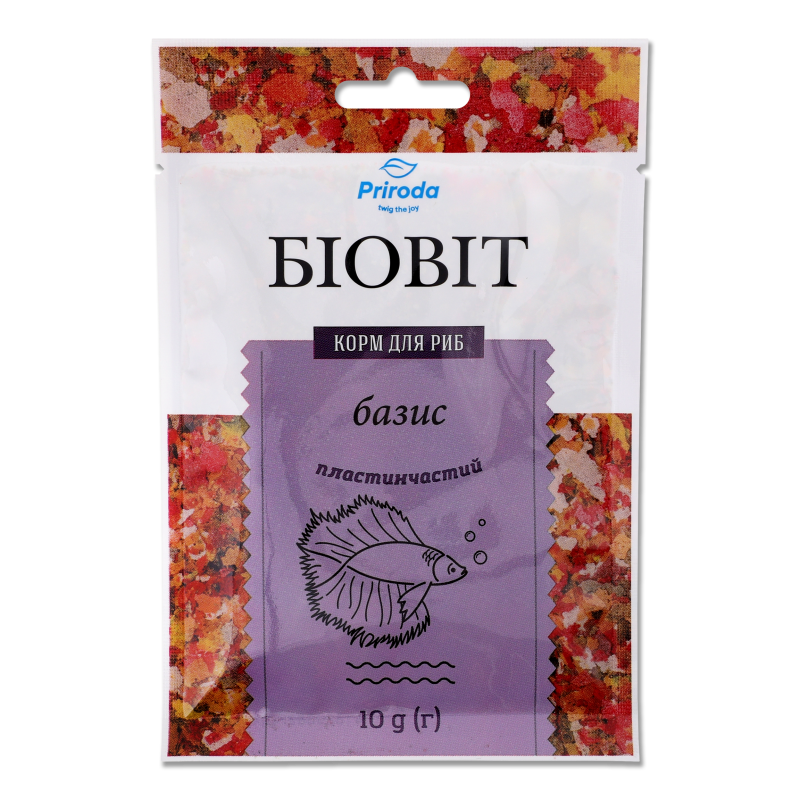 Корм д/риб БіоВіт Базис пластинчатий 10г Природа