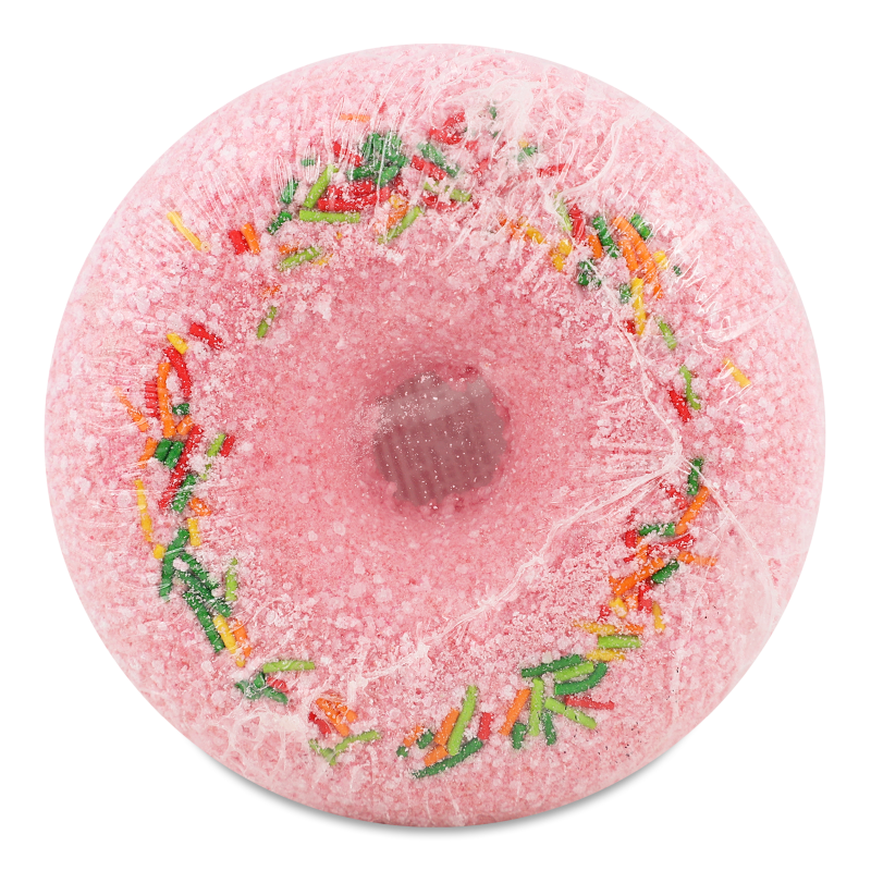 Засіб д/ванн шипучий Пінний Донат Малина та чорниця 140г Мілкі дрім
