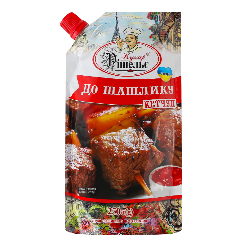 Кетчуп К шашлыку Кухар Рішельє д/п 250г Кухар Рішельє(4820166616671 ...