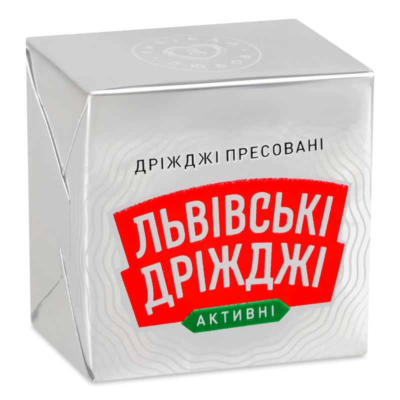 Дріжджі пресовані 42г Львівські дріжджі