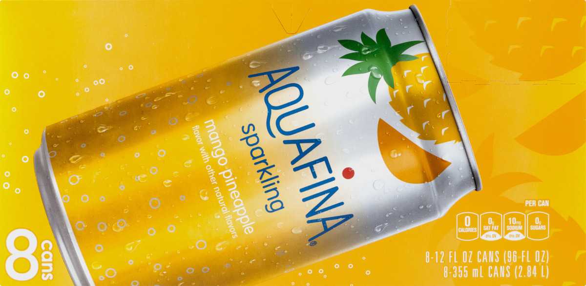 Aquafina Sparkling Water Beverage Mango Pineapple 8 CT Aquafina