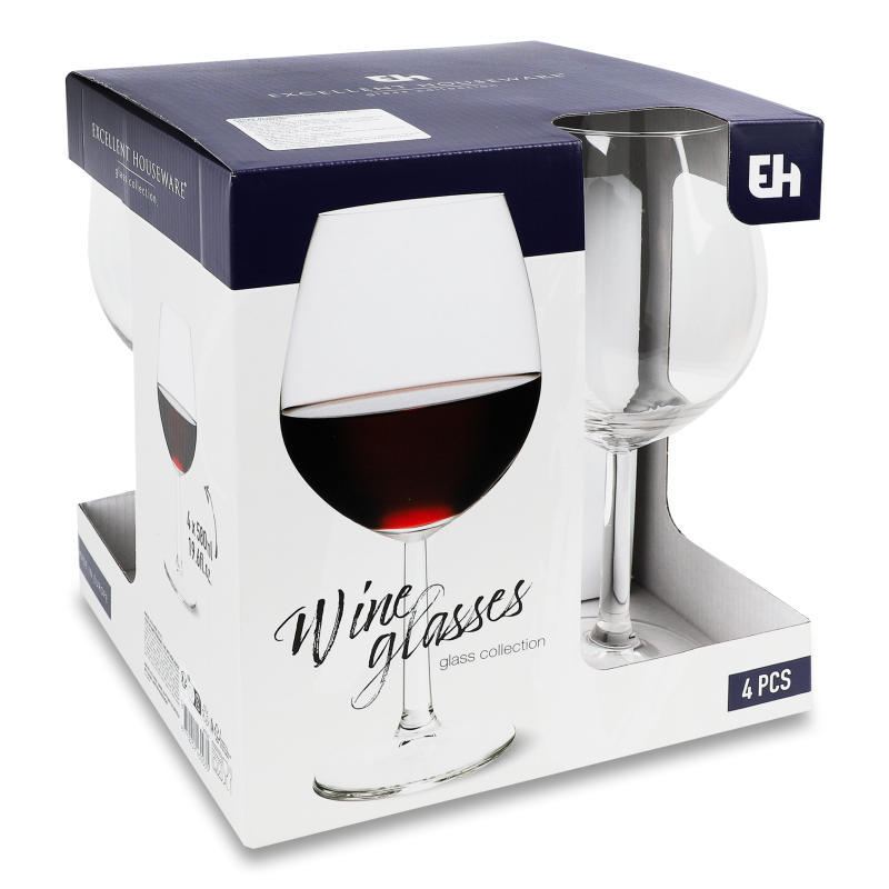 Келих д/червоного вина 580мл 4шт Excellent Houseware
