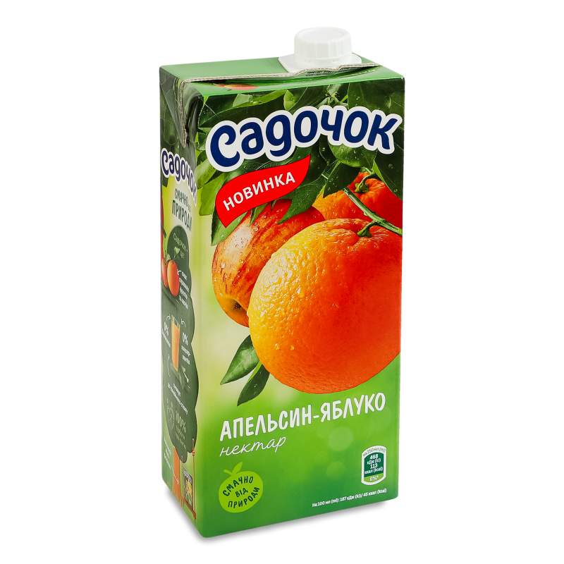 Нектар Апельсин-яблуко 950мл т/п Садочок