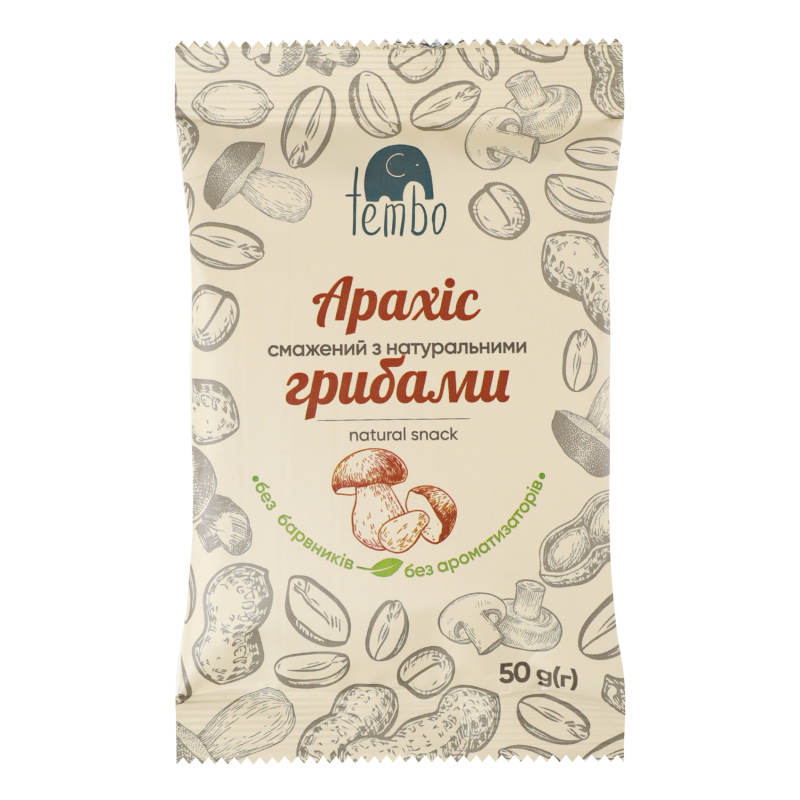 Арахіс смажений з натуральними грибами Tembo м/у