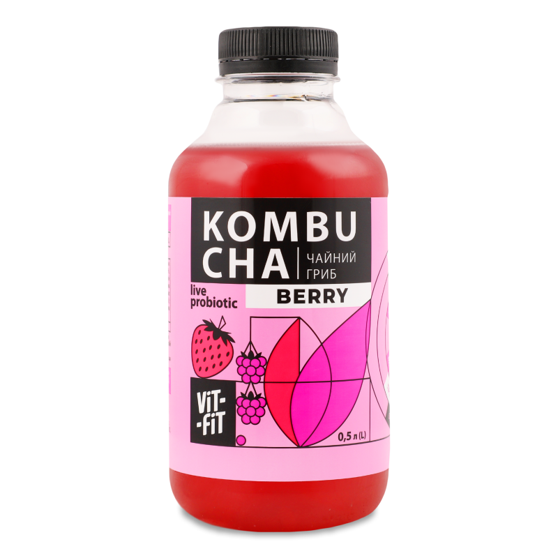Напій бродіння Kombucha Ягоди 0,5л пет Vit-Fit