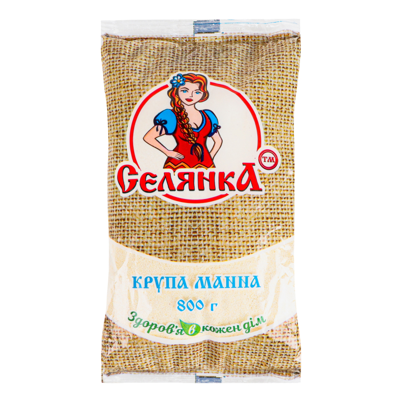 Крупа манная Селянка м/у 800г Селянка(14820185480410): купить в ...