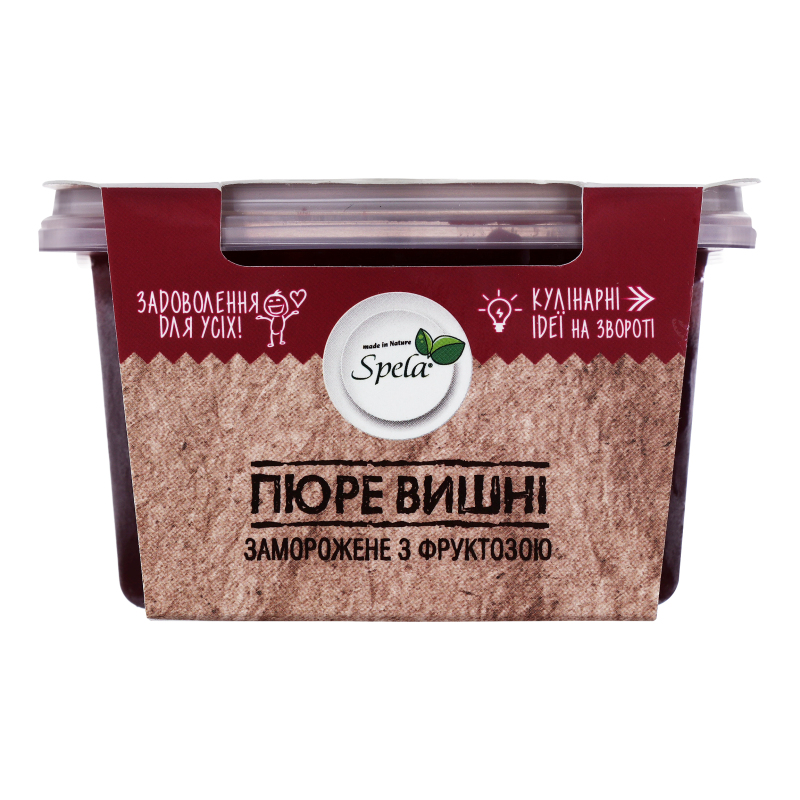 Пюре заморожене з фруктозою Вишня Spela п/у