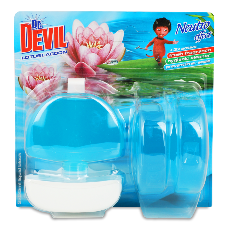 Засіб д/чищення унітазу Лотус Лагун 3*55мл Др.Девіл