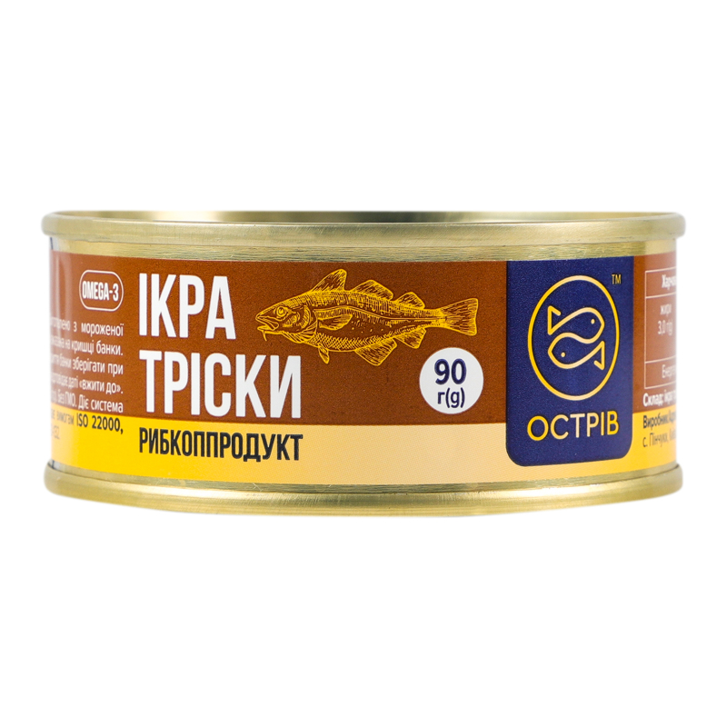 Ікра тріски пробійна солона Острів з/б