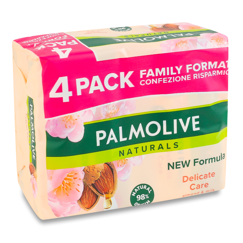 Мило Натурель Мигдаль та молочко 4*90г Палмолів