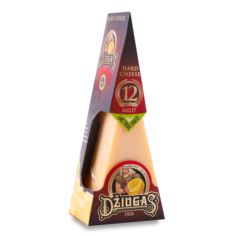 Сир Mild 12місяців витримки 40% 180г в/у Dziugas
