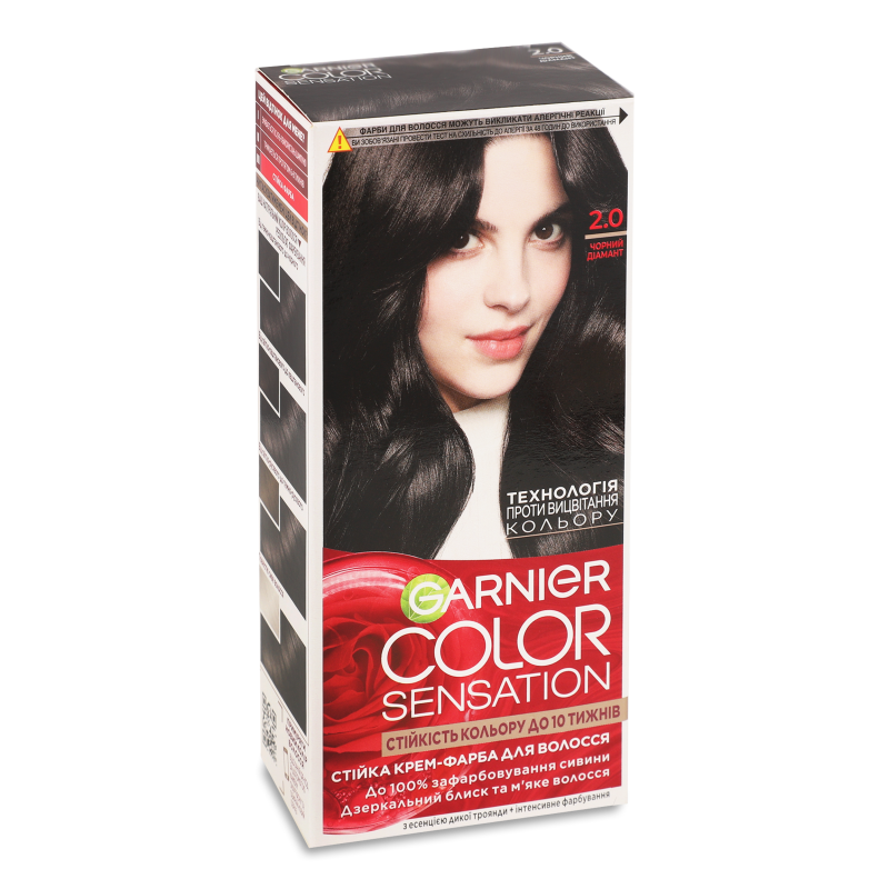 Крем-фарба д/волосся Колор Сенсейшн 2.0 чорний діамант Гарньє