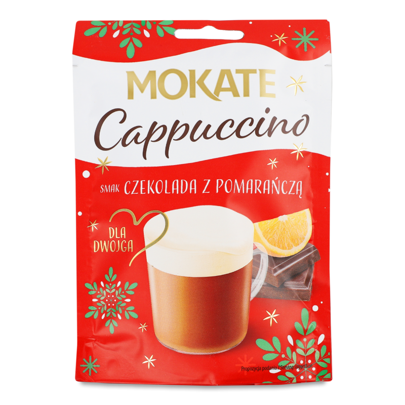 Напій кавовий Cappuccino з смаком шоколаду з апельсином 40г Mokate